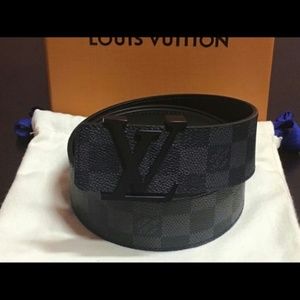 Louis Vuitton LV Damier Graphite belt